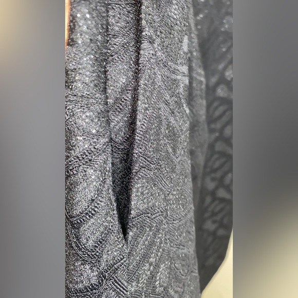 HALSTON HERITAGE Shimmer Floral Jacquard One-Shoulder Cocktail Dress - Picture 11 of 14